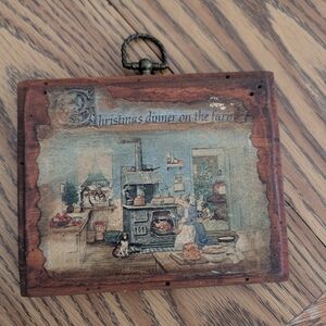 Vintage Wooden Christmas Wall Art